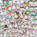 Sanrio Top Characters Stickers 100 Pcs Set, Pochacco