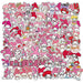 Sanrio Top Characters Stickers 100 Pcs Set, My Melody