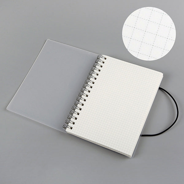 Spiral Bound Notebook A6/A5/B5/A4, Gridded / A5  210 x 150mm