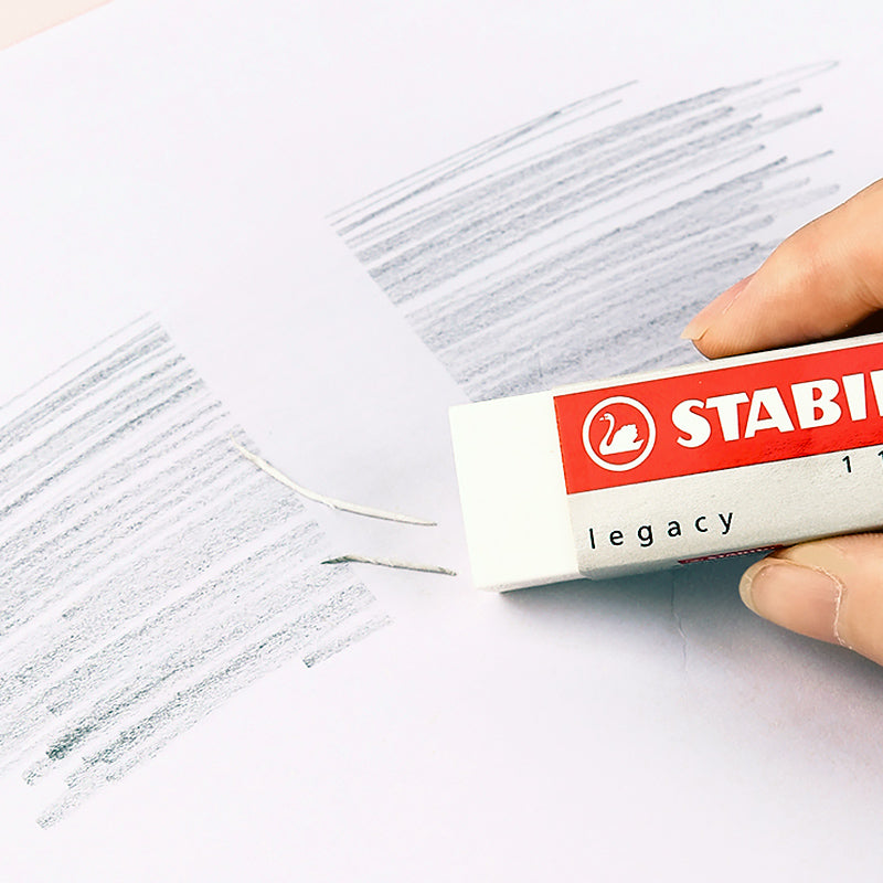 Eraser STABILO Legacy White Eraser Rubber PVC Class Pack of 20 Perfect for  Classroom / School / Office / Work Stationery 