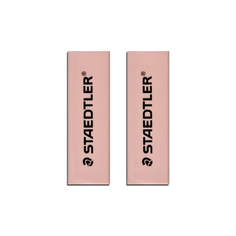 STAEDTLER Pastel Eraser with Sliding Sleeves 525 PS1-S, Eraser Refill (Red x 2 Pcs)