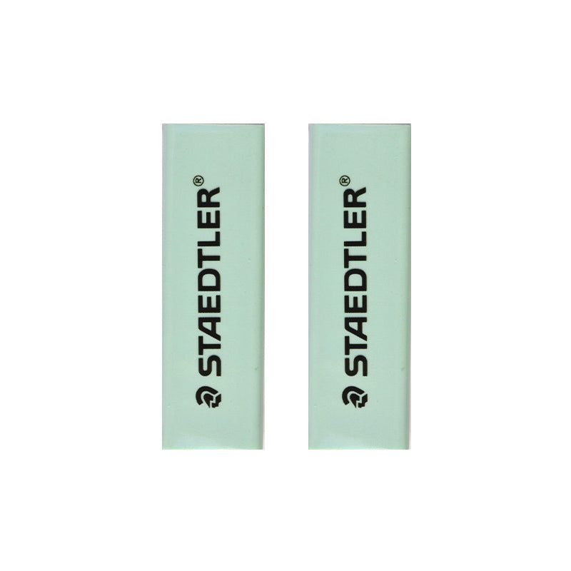 STAEDTLER Pastel Eraser with Sliding Sleeves 525 PS1-S, Eraser Refill (Green x 2 Pcs)