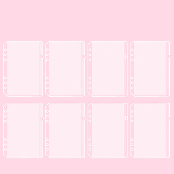 Stickers Organizer Storage Pouch Loose Leaf Binder Bundle and Pocket Pack