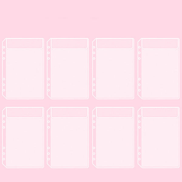 Stickers Organizer Storage Pouch Loose Leaf Binder Bundle and Pocket Pack