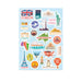 Travel Landmarks Retro Style Luggage Stickers, Set E -24 pieces, Sticker