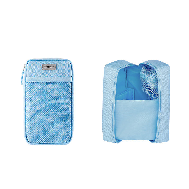 KOKUYO Campus Large Standing Pencil Case, Pale Blue