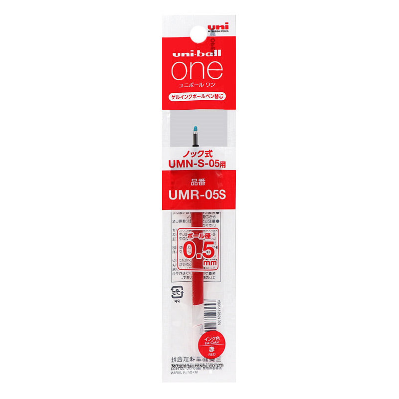 Uni-ball One Gel Pen 0.38 / 0.5mm / Refill, Red Refill x 1 / 0.5mm, Gel Pen