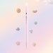 Pastel pink C-JJ20 retractable gel pen with a 0.5mm tip and black ink