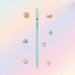 Pastel green C-JJ20 retractable gel pen with a 0.5mm tip and black ink