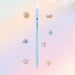 Pastel blue C-JJ20 retractable gel pen with a 0.5mm tip and black ink