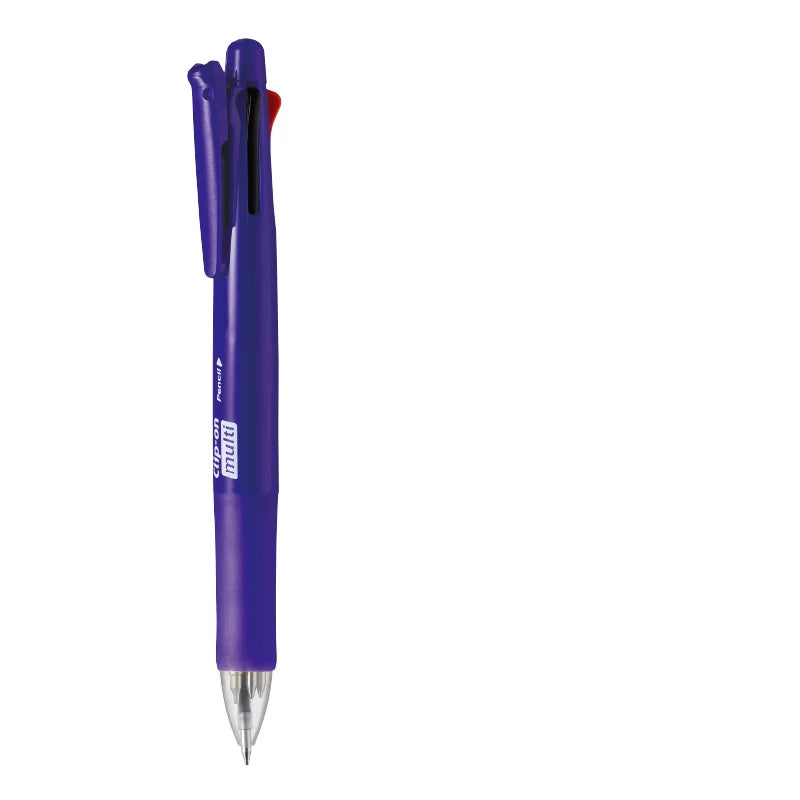 ZEBRA Clip-on multi 5-in-1 Ballpoint Pen + Pencil & Refill [3 / 4 Refills Set]
