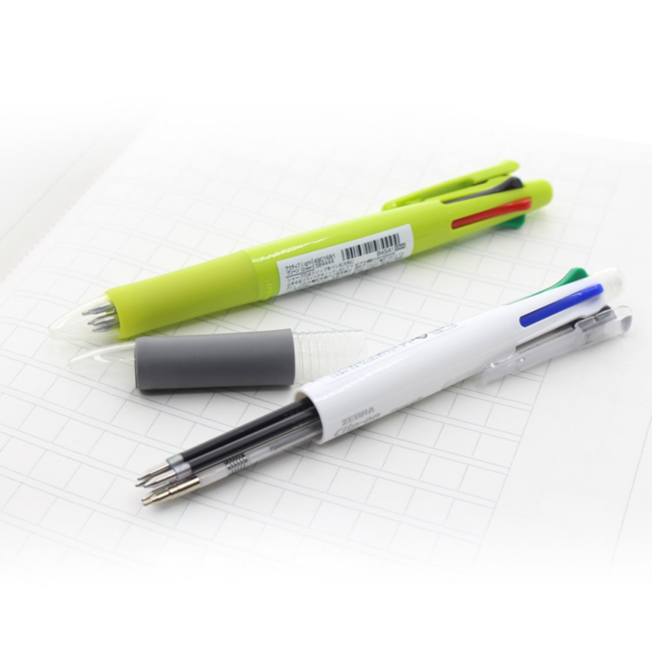 ZEBRA Clip-on multi 5 in 1 Ballpoint Pen and Pencil, Refill