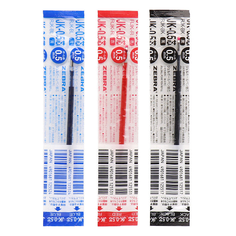 Red, Blue, Black JK-0.5 0.5mm gel ink refill
