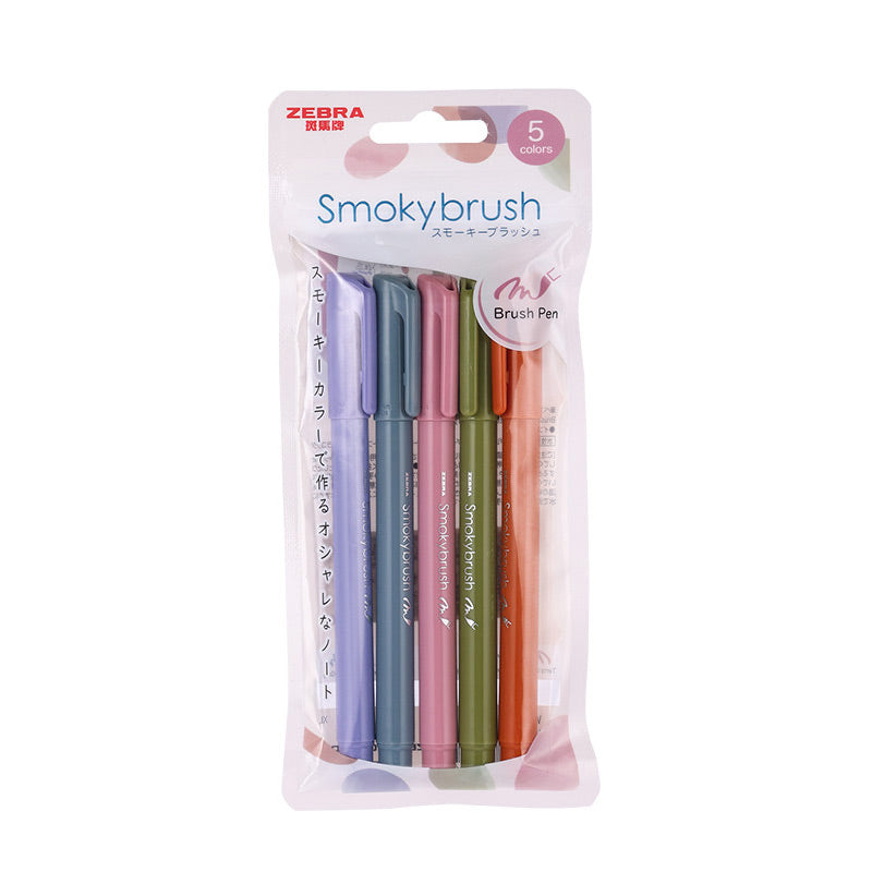 ZEBRA Smokybrush Brush Pen [Single / 5-Pack]