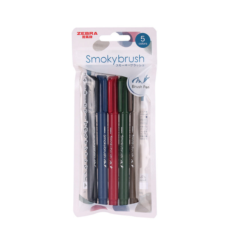 ZEBRA Smokybrush Brush Pen [Single / 5-Pack]