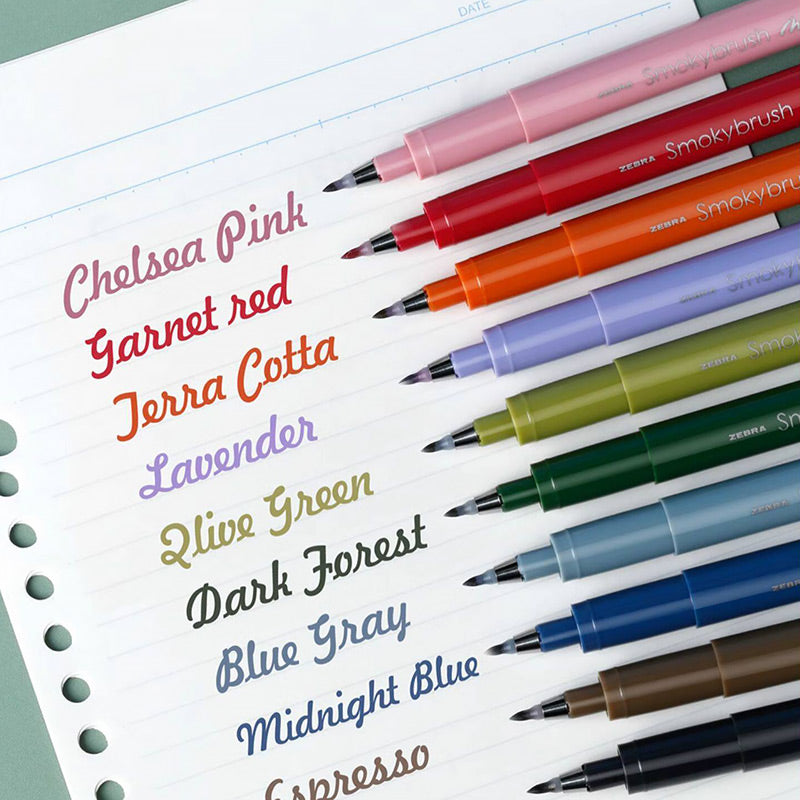 ZEBRA Smokybrush Brush Pen [Single / 5-Pack]