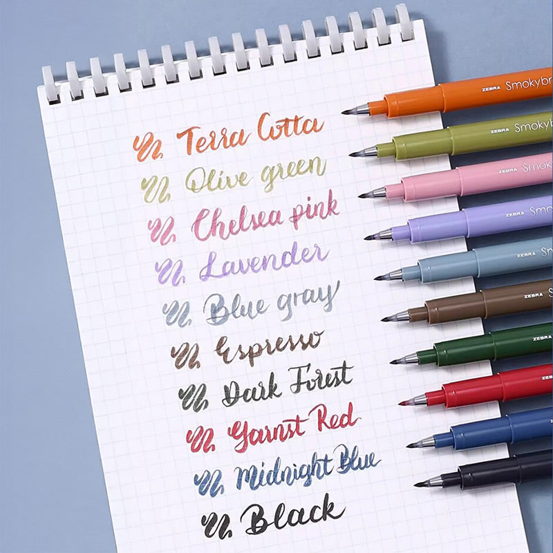 ZEBRA Smokybrush Brush Pen [Single / 5-Pack]