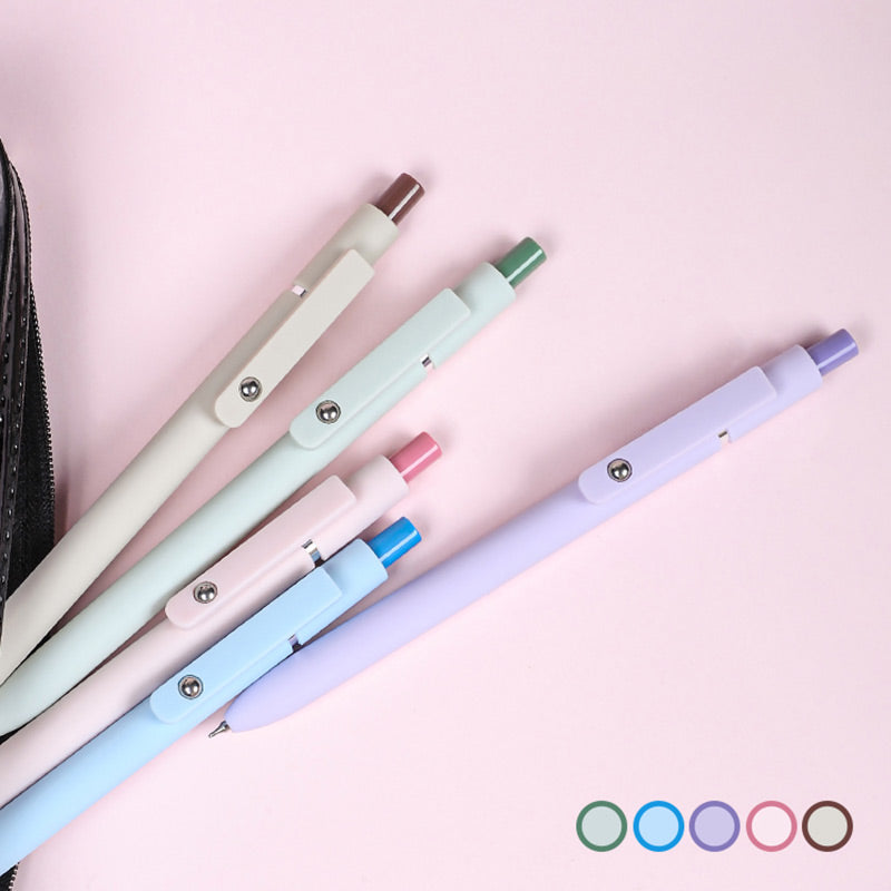 ZENNYTH Piloting Gel Pen 0.5mm 5 Pcs Set, Gel Pen