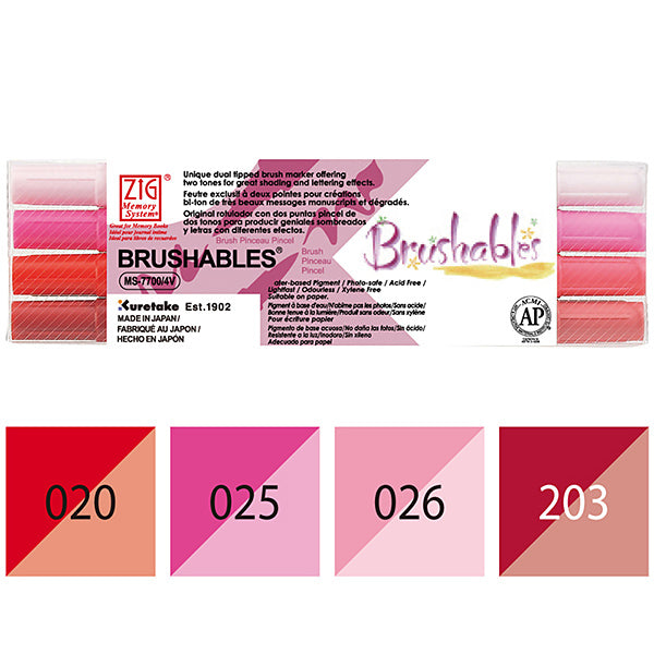 Kuretake Zig "Brushables" Two-Tone Brush Markers – K. A. Artist Shop