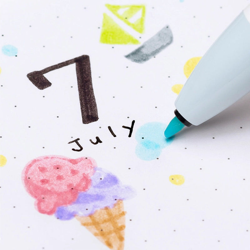 Zebra CLiCKART Retractable Felt Tip Marker Set