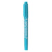 Light blue Zebra McKee Care dual-tip marker with clipped cap standing vertically.