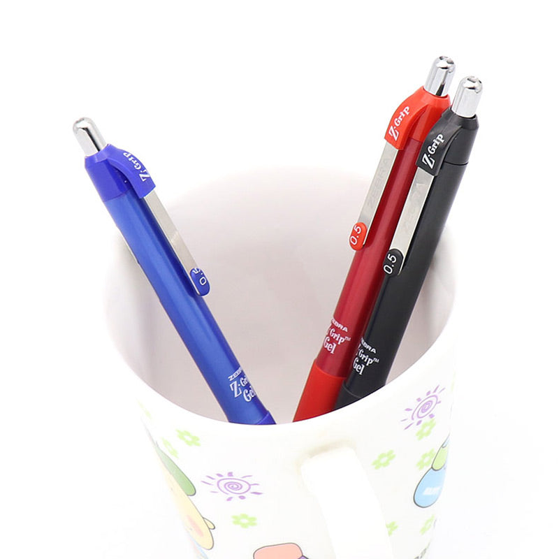 Zebra Pen Z-Grip Retractable Ballpoint Pen 0.5mm 3 Pcs Pack