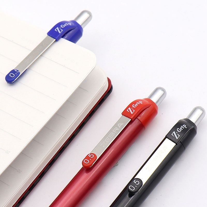 Zebra Pen Z-Grip Retractable Ballpoint Pen 0.5mm 3 Pcs Pack