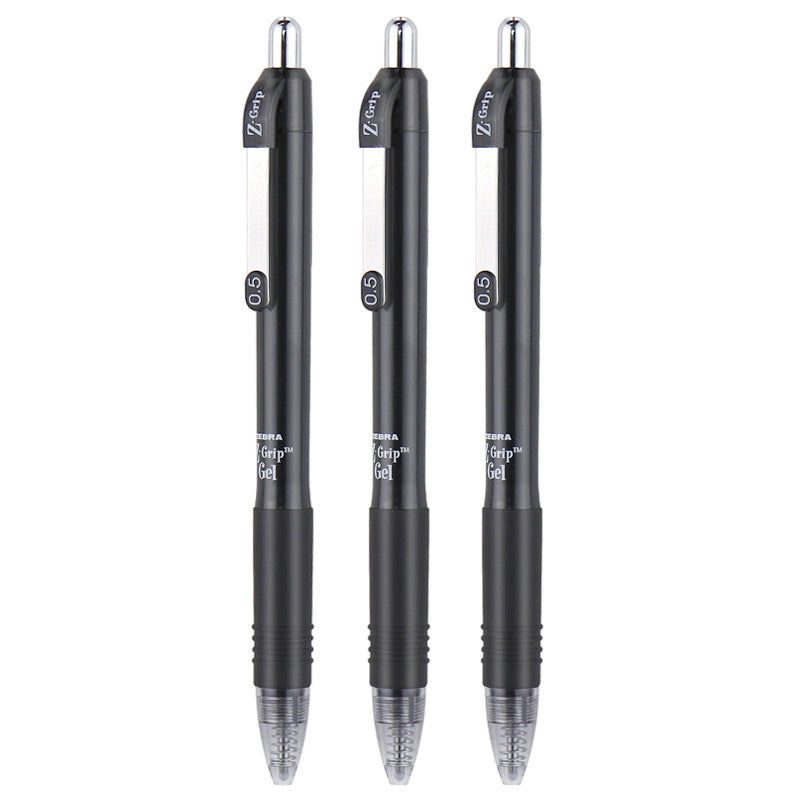 Zebra Pen Z-Grip Retractable Ballpoint Pen 0.5mm 3 Pcs Pack