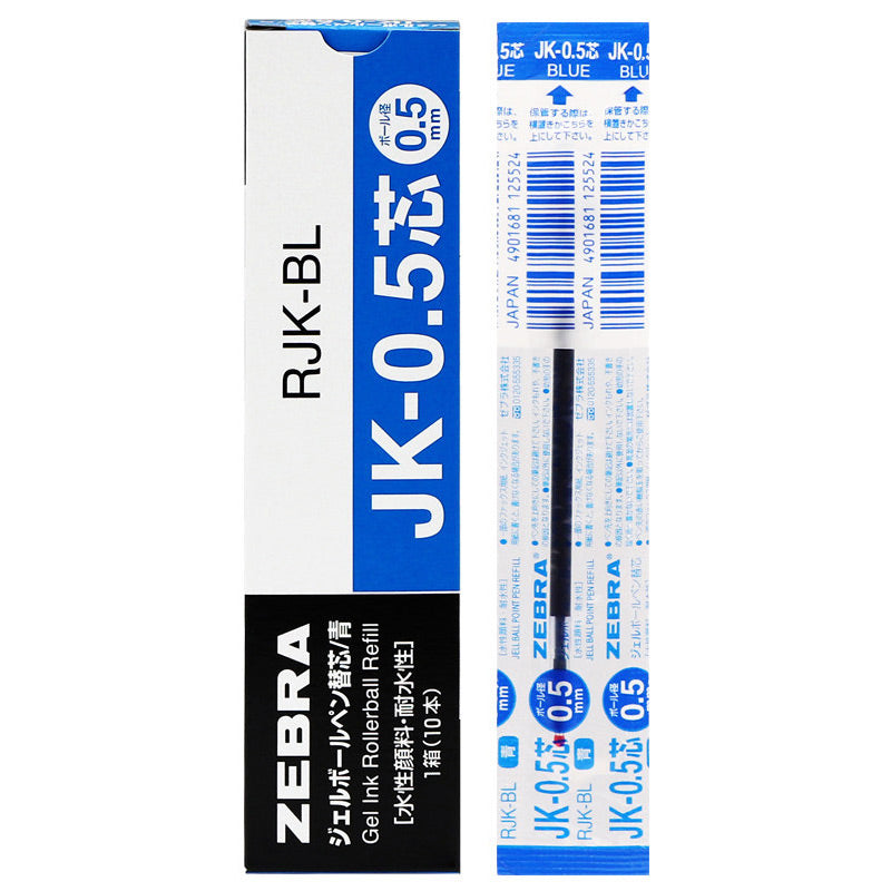 Zebra Sarasa Clip 3C 0.5mm 3 in 1 Gel Pen, Blue Refill x 10