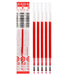 Zebra Sarasa Clip 3C 0.5mm 3 in 1 Gel Pen, Red Refill x 5