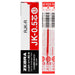 Zebra Sarasa Clip 3C 0.5mm 3 in 1 Gel Pen, Red Refill x 10