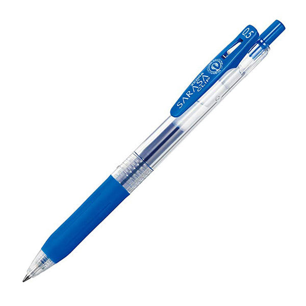 Zebra Sarasa Clip Retractable Gel Ink Pen 0.5mm 20 Colors, Blue