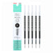 Zebra bLen Retractable Gel Pen 0.5mm 3 Colors, 5 Pcs Refill / Black