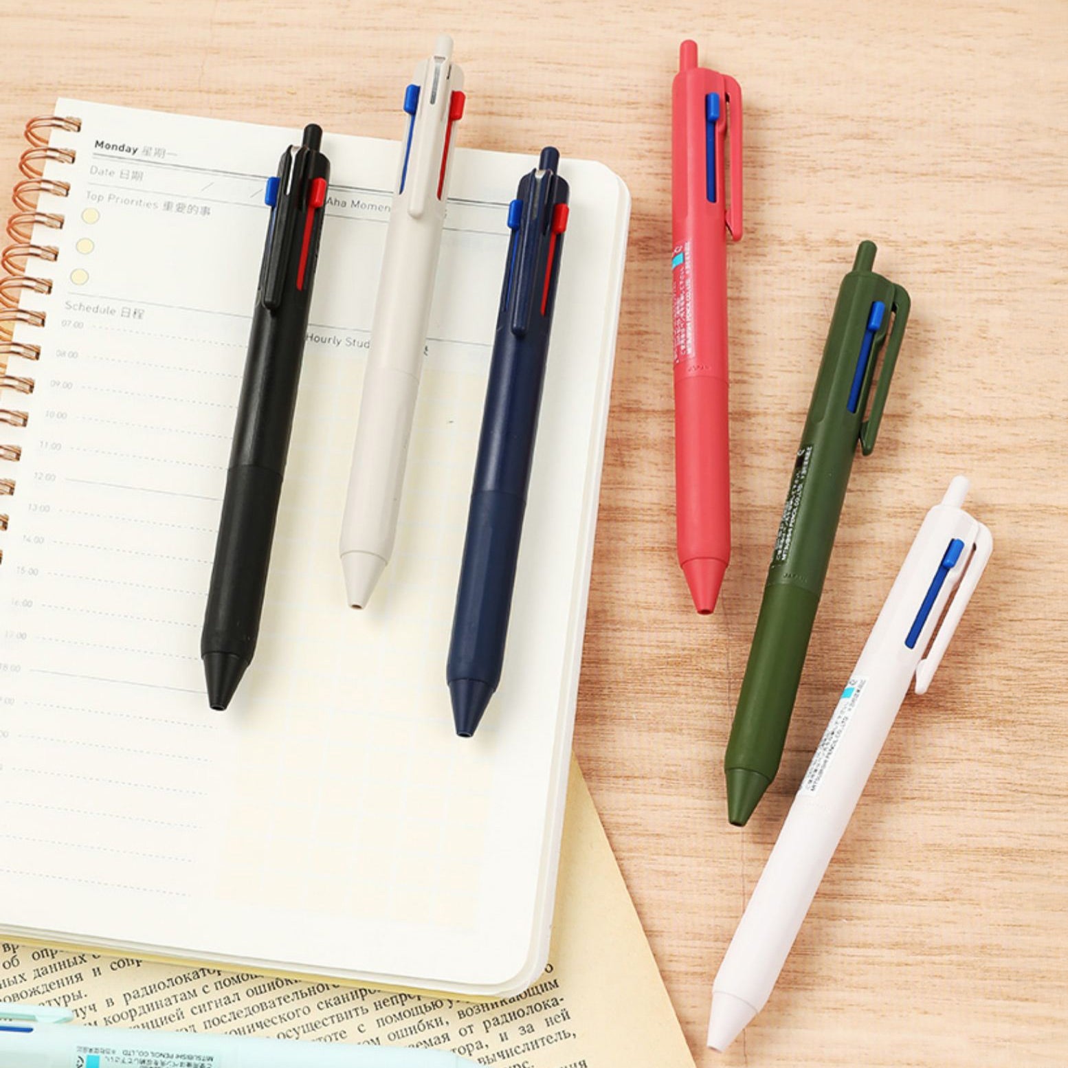 uni Jetstream New 3-Color Ballpoint Multi Pen and Refill