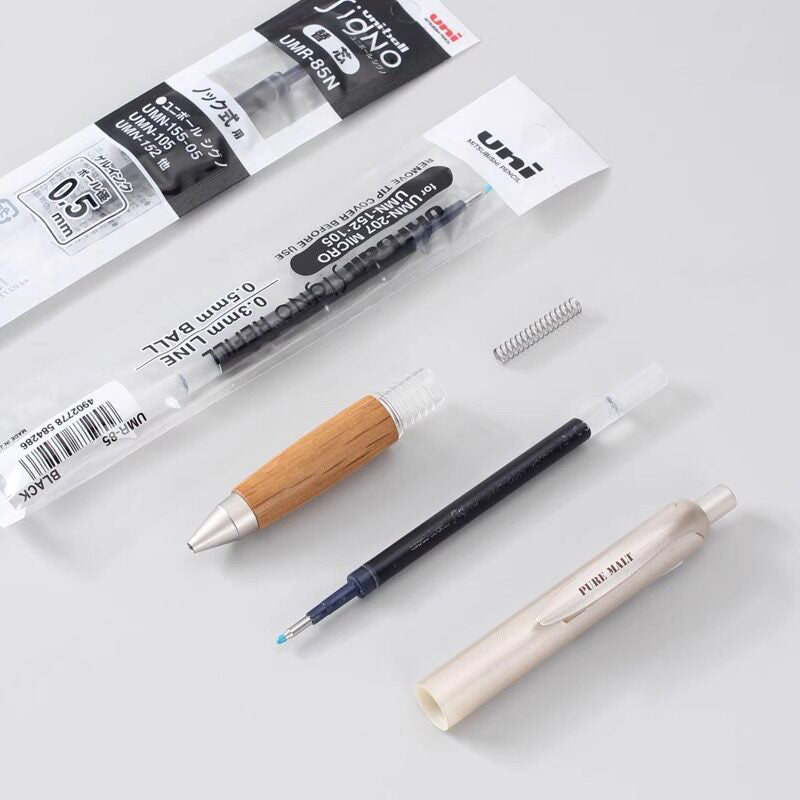 uni Pure Malt Oak Wood Grip Gel Pen 0.5mm Gel Pen