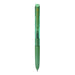 Green transparent-barrel uni-ball Signo RT1 UMN-155 retractable gel pen with a green rubber grip