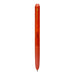 Red transparent-barrel uni-ball Signo RT1 UMN-155 retractable gel pen with a red rubber grip