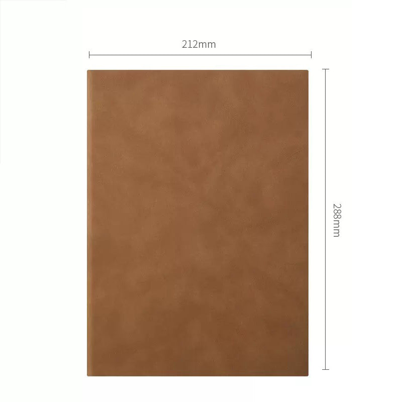 416 Pages Thickening Lined A4/B5/A5 Journal Notebook, Brown / A4
