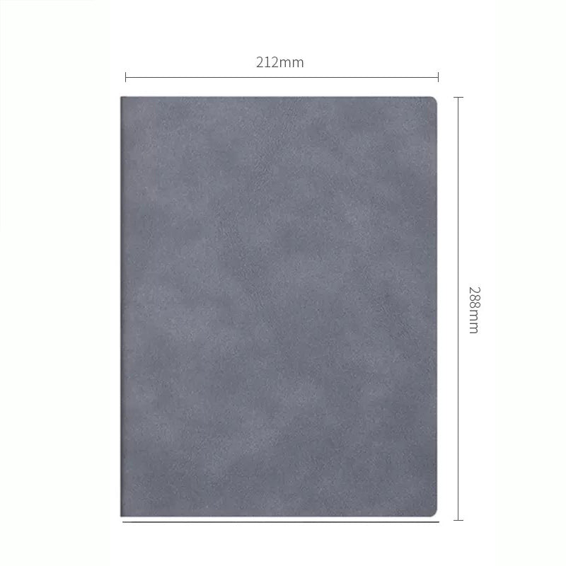 416 Pages Thickening Lined A4/B5/A5 Journal Notebook, Gray / A4