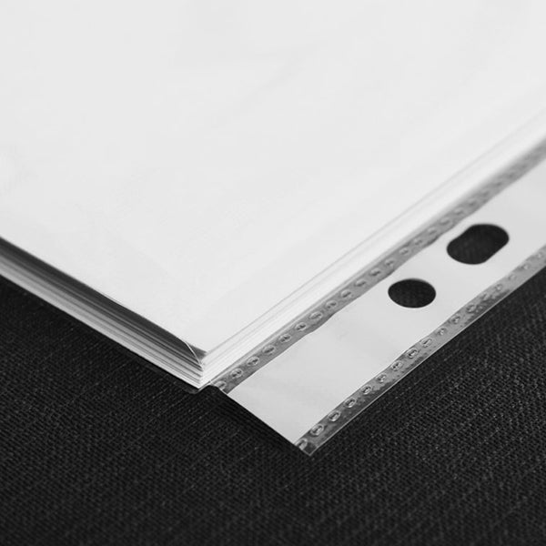 A4 50 Coloured Plastic Wallets Clear Strong Punched Ring Binder File