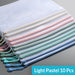 A4 Size Zipper Mesh Document Bag 5 / 10 Pcs Pack, 10 Pcs Pack / Light Pastel