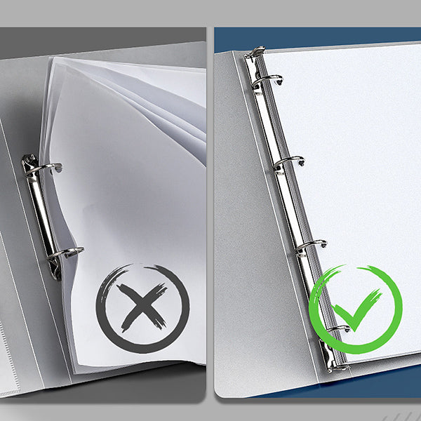 A4 Translucent 4 Rings Binder with 4 Index Divider, Hold 240 Sheets — A Lot  Mall