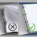 A4 Transluent 4 Rings Binder with 4 Index Divider, Hold 240 Sheets