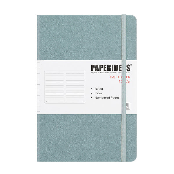 A5 Hard Cover Journal Notebook (Dot/Grid/Line/Blank), Pastel Blue / Dotted