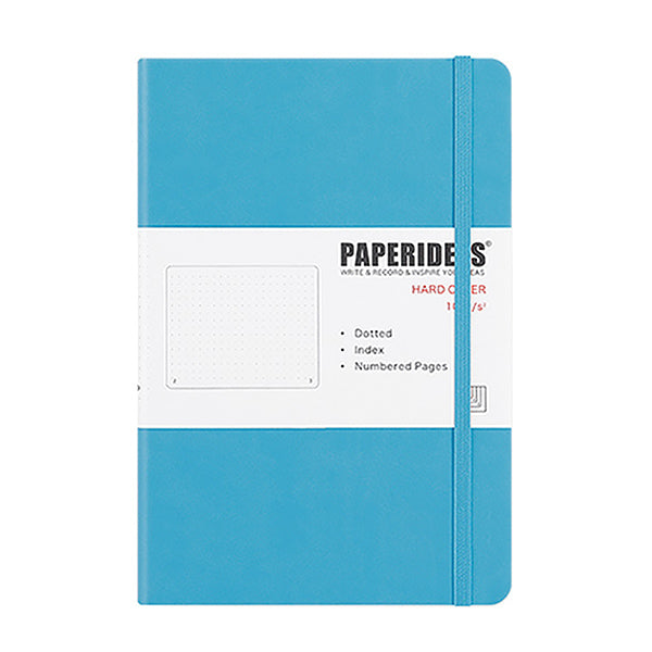 A5 Hard Cover Journal Notebook (Dot/Grid/Line/Blank), Sky Blue / Dotted