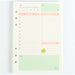 A5 Pastel Filler Paper for Spiral Notebook, Schedule