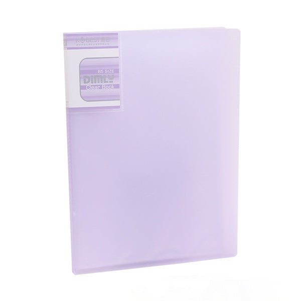 A5 Presentation Display Book Folder Set 20/40/60 Pockets, Purple / 20 Pockets