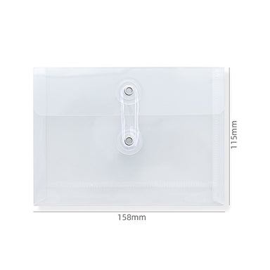 A6 Clear Plastic Envelope with String Closure, Landscape