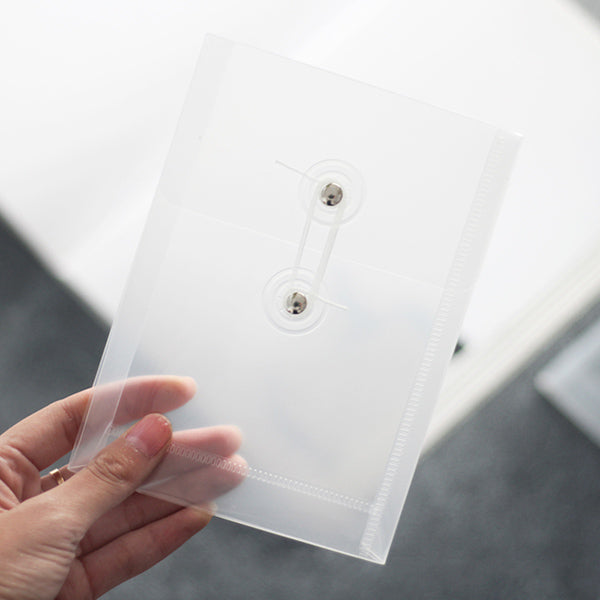 A6 Clear Plastic Envelope with String Closure — A Lot Mall
