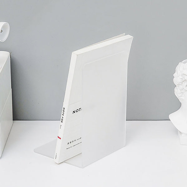 Acrylic Clear and Translucent Bookend, Transluent